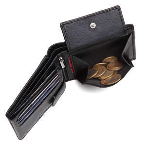 Cartera de Cuero Crazy Horse con Logotipo Personalizado Unisex 2025, Marca Personalizada con Patrón de Hilo, Cartera de Cuero para Hombre con OEM - Product Image 4