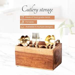 Porte-cuillères en bambou robuste à trois niveaux réglable, fait à la main, design classique, finition élégante pour une légèreté et une durabilité exceptionnelles - Product Image 2