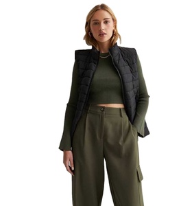 Vente en gros personnalisé noir longue veste matelassée légère respirante nouvelle mode tendance 2025 dernière conception veste bouffante - Product Image 1