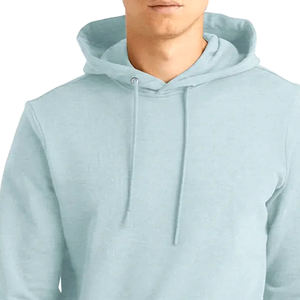 Sweat-shirts à capuche pour hommes en tissu respirant, de couleur unie, décontractés, personnalisables avec votre propre logo - Product Image 2