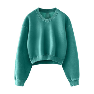 2025 Trending Vintage Winter Women's Oversized Hooded Sweatshirt Casual Long Sleeve Pullover <b>Tops</b> with Jersey Fabric Front Logo - Product Image 5