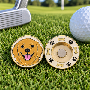 Factory Customized Soft Enamel Favorite Cartoon <strong>Dog</strong> Pet Golf Ball Marker Coins Hot <strong>Dog</strong> <strong>Food</strong> Ballmarker for Kids - Product Image 2