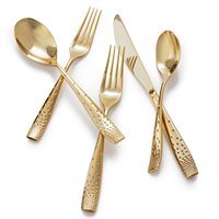 Ensemble de couverts en acier inoxydable moderne et tendance, fabriqué à la main, respectueux de l'environnement, pour le service de la nourriture lors de mariages, la décoration de la table à la maison, excellente qualité