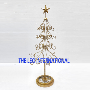 Soporte de exhibición navideño de acero inoxidable con forma de árbol, pulido brillante, para decoración de fiestas navideñas en el hogar. - Product Image 5