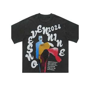 Camiseta Vintage 100% Algodón con Estampado de Arte Callejero, Estilo Urbano y Deportivo, Corte Holgado, Material Jersey - Product Image 4