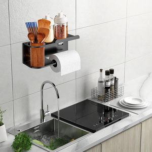 स्टेनलेस स्टील शौचालय ऊतक रोल धारक शौचालय पेपर धारक शौचालय के लिए शैल्फ स्व चिपकने वाला या दीवार-माउंट के साथ - Product Image 5
