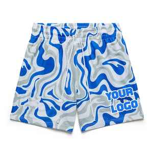 Shorts de sport pour hommes OEM, impression par sublimation personnalisée, shorts de basket-ball pour hommes, polyester, shorts de basket-ball réversibles - Product Image 1