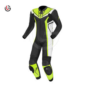 Ensemble de vêtements de sport de course automobile en cuir de vachette véritable de marque personnalisée OEM pour hommes femmes une deux pièces respirant - Product Image 1