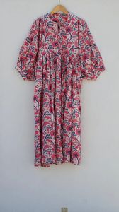 Robe midi décontractée à imprimé floral col profond avec ficelle plus proche silhouette ample mini robe taille naturelle pour l'été - Product Image 6