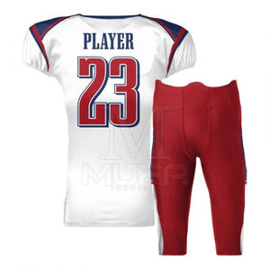 Uniforme de fútbol americano unisex tamaño XL de alta calidad hecho a medida tela transpirable Tops conjunto de diseño impreso para adultos jóvenes - Product Image 2