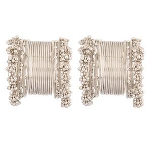 Chất lượng cao đồ trang sức oxy hóa Boho <span class=keywords><strong>Bangle</strong></span> <span class=keywords><strong>Set</strong></span> Antique Charm Đồng bằng kim loại Vòng đeo tay <span class=keywords><strong>Bangle</strong></span> <span class=keywords><strong>Set</strong></span> cho phụ nữ Ấn độ Oxy hóa đồ trang sức - Product Image 1