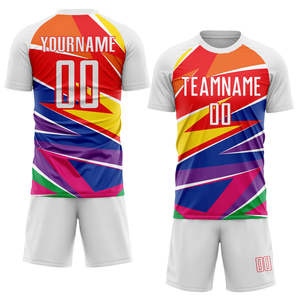 Jeu d'uniforme de football de niveau professionnel prêt avec ventilation avancée tissu à séchage rapide panneaux de maille respirants vêtements de football - Product Image 4