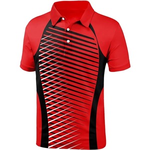 Polo de 2024 algodón personalizado 100% para hombre, camiseta de manga corta de secado rápido, patrón de estampado sólido, antiarrugas, marca propia de fábrica - Product Image 2