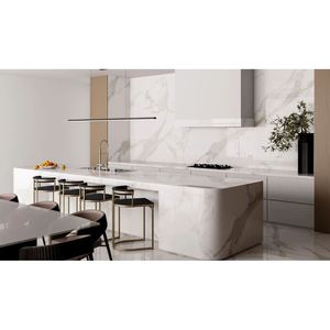 Encimeras de Porcelana y Piedra Natural para Baños y Cocinas, Mármol Carrara Calacata para Proyectos Hoteleros, Corte Prefabricado - Product Image 1