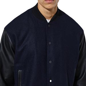 Chaqueta Varsity de Lana para Hombre con Mangas de Cuero PU Personalizadas de la Mejor Calidad, Directamente del Fabricante, Chaqueta de Invierno Estilo Urbano para Hombre - Product Image 5