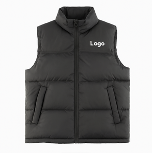 Winter puffer <b>vest</b> custom embroidery casual style <b>for</b> men and <b>women</b> built <b>for</b> layering warmth and seasonal streetwear comfort - Product Image 5