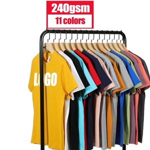 Wholesale New Plus Size Men's Half Sleeve Silk Screen Printed 100% Cotton Solid Regular Fit Custom Color <b>Summer</b> T-<b>Shirt</b> - Product Image 3