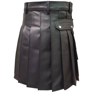 กระโปรงสั้นหนังสตรีแบบปรับแต่งได้ตามต้องการทำจากหนังแท้มีสไตล์ปรับแต่งได้ทุกขนาด - Product Image 2