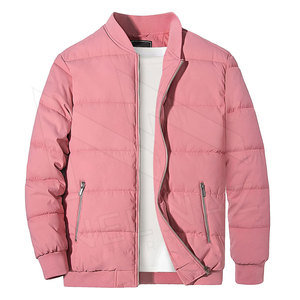 Men's Stylish Slim Fit Hooded Puffer <b>Jacket</b> <b>Winter</b> <b>Waterproof</b> Eco-Friendly OEM Service Stand Collar High Street Style Plain - Product Image 1