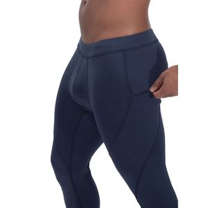 Pantalons de sport imprimés unis pour hommes, coupe slim, taille élastique, collants de sport à haute élasticité, leggings de course à pied, fabriqués au Pakistan - Product Image 3