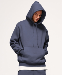 เสื้อฮู้ดดี้ผ้าฝ้ายฟลีซ 350 กรัม แบบสวมหัว ทรงโอเวอร์ไซส์ สำหรับผู้ชายและผู้หญิง  ไม่มีลาย  45 สี - Product Image 3