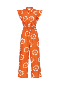 2025 nouveauté femmes élégantes combinaisons blanches orange pour sorties décontractées et soirées d'été d'Inde - Product Image 6