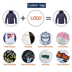 Chaqueta Acolchada de Invierno Personalizada para Hombre, Tela de Lona, 100% Poliéster, Secado Rápido, Ecológica, Cuello Alto, Cierre de Cremallera, OEM - Product Image 4