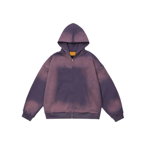 Sudadera con capucha unisex ajustada de calidad personalizada para hombre, Sudadera de felpa francesa desteñida con sol desteñido, novedad de 2025 - Product Image 4
