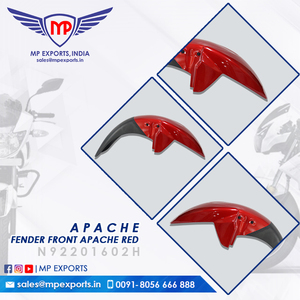 Guardabarros Delantero Rojo Apache para TVS Apache RTR, Repuestos para Motocicletas Disponibles para la Venta en Guatemala - Product Image 3