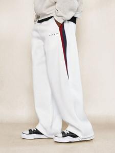 Pantalons unisexes en coton de style baggy, coupe ample, décontractés, streetwear, tissu doux et respirant, fournisseur en gros, OEM, fabrication sur mesure - Product Image 2