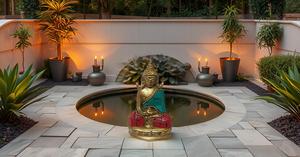 Figurine de shakyamuni de guérison bouddhiste pour la paix et la relaxation statue de bouddha décor à la maison accessoires d'art moderne décoration cadeaux - Product Image 6