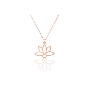 สร้อยคอเงินแท้ 925 รูปดอกบัว แบรนด์ Azuris ผลิตในตุรกี - Product Image 1