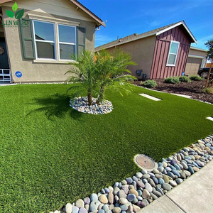 Échantillon gratuit de gazon synthétique de jardin à haute densité de 35mm de qualité supérieure pour jardin en PE PP - Product Image 4