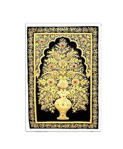 Hecho a mano de algodón de lujo colgante de pared bordado Zari vidrio resina forma rectangular instalación autoadhesiva para regalos de decoración del hogar - Product Image 1