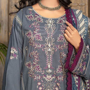 Shalwar Kameez Dupatta pour femmes en taille adulte, costume Shalwar Kameez 3 pièces personnalisé, imprimé moderne - Product Image 3