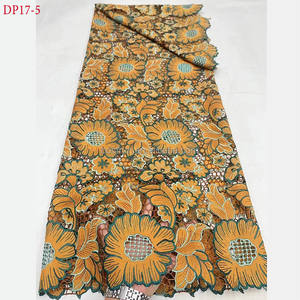 DP17 2024 ultimo ricamo Laser en coton <span class=keywords><strong>molto</strong></span> morbido pizzo français tulle dentelle tissu pour robe de soirée de mariage - Product Image 6