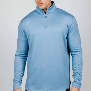 Venta al por mayor de alta calidad impresa Golf Quarter Zip Pullover logotipo bordado personalizado de punto elástico 1/4 Quarter Zip Pullover 2025 - Product Image 1
