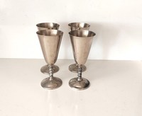 Gobelet à vin en acier fini à la main de fournisseur de l'Inde conception personnalisée gobelet à vin en acier à bas prix personnaliser Look