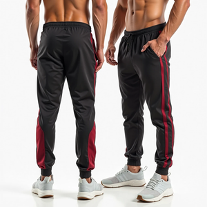 Fabricante de Ropa Deportiva Personalizada para Hombre, Pantalones Deportivos con Patrón Sólido, Pantalones de Fitness, Chándales - Product Image 3