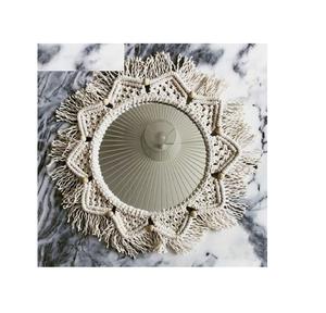 Decoración de espejo de pared de macramé colorido, diseño creativo, aspecto elegante, acabado Natural, decoración de Navidad, espejo montado en la pared - Product Image 1