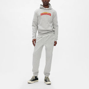 Survêtement en coton personnalisé de haute qualité pour hommes Sweats à capuche et pantalons de survêtement Survêtement surdimensionné avec logo imprimé personnalisé pour hommes - Product Image 1