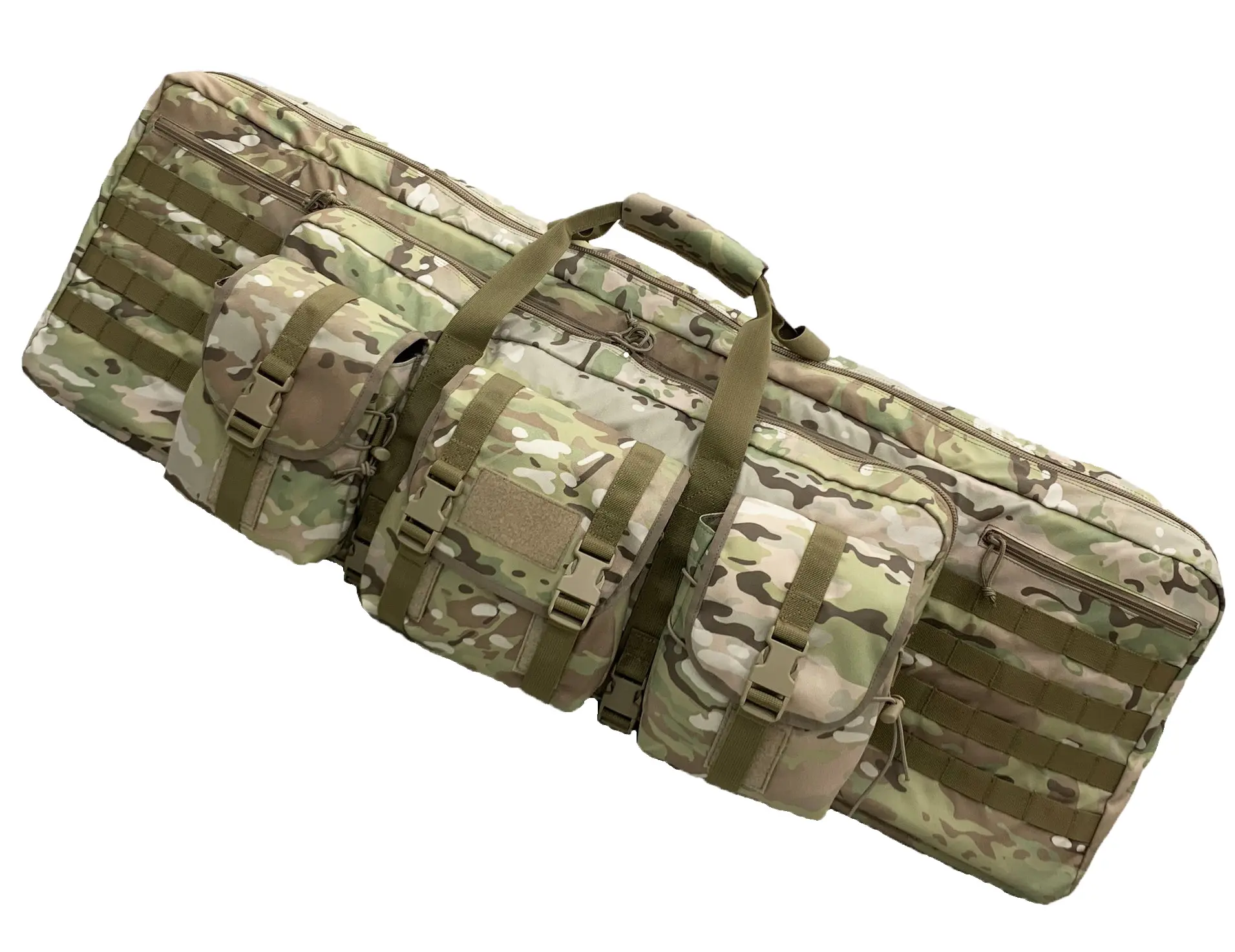 Molle sistemi taktik açık uzun menzilli çanta ile özel av çanta ve 36 "42" 50 "çift kılıf çanta