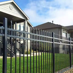 Valla Metálica Personalizada de Primera Calidad, Diseño Tubular, Protección Antiescalada, Listones Horizontales, Barrera de Seguridad Ornamental, Rejas - Product Image 6