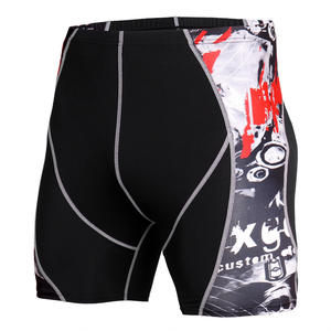 Pantalones cortos de verano de compresión para correr de secado rápido para hombre, pantalones cortos personalizados para correr, pantalones cortos de entrenamiento de compresión para hombre - Product Image 3