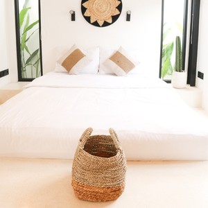 Sea Grass Woven Handmade Storage <b>Basket</b> With Handle Rattan Woven Decorative Stylish Planter <b>Baskets</b> ,<b>Basket</b> For Multipurpose - Product Image 2