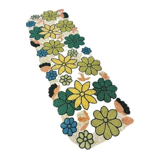 มาใหม่ล่าสุดลูกปัดแก้วโต๊ะรับประทานอาหารนักวิ่งมือลูกปัดทํางานกับกระต่ายที่กําหนดเองและการออกแบบดอกไม้นักวิ่งต้นทุนต่ําสําหรับคริสต์มาส - Product Image 4