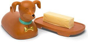Plato de mantequilla de desayuno de Color marrón hecho a mano con tapa de diseño de perro, último diseño, forma y tamaño personalizados, plato de mantequilla de madera - Product Image 4