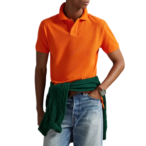 Venta al por mayor de polos personalizados para hombre de tela transpirable de ajuste regular y bordado personalizado para golf informal y ropa de oficina - Product Image 3