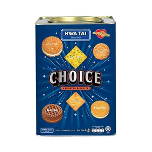 Hwa Tai Choice Assorted Tin - 600g Assorted Tin Biscuits Malaysia Halal Biscuits