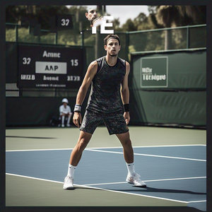 ชุดกีฬาเทนนิสปรับแต่งได้สำหรับผู้ชายชุดเสื้อโปโลแบดมินตันและกางเกงขาสั้นระบายอากาศชุดเครื่องแบบเทนนิสปรับแต่งได้ - Product Image 4